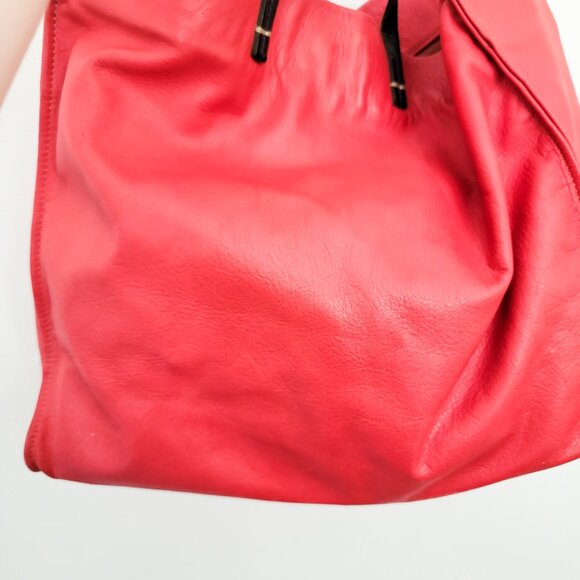 Clare V Simple Tote in Red Leather - Picture 10 of 13